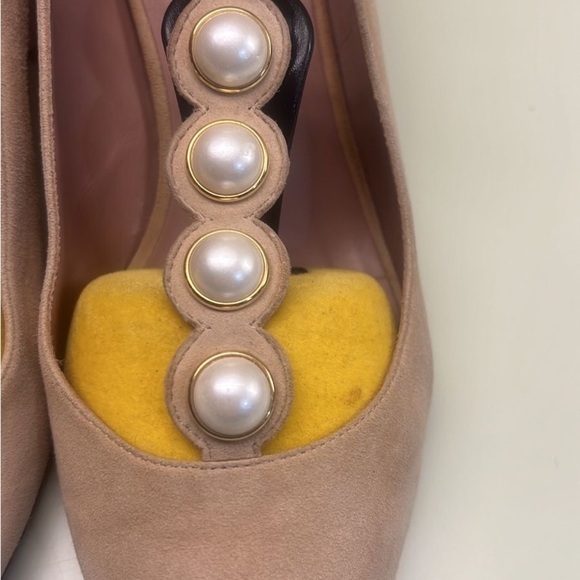 Amazon.com | WOJWSKI Women Made in Italy Elegant Beige pearl Women\'s block Heels size EU38